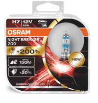 Галогенные лампы H7 OSRAM NIGHT BREAKER 200 (пара)