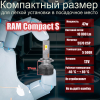 RAM Compact S H1 LED - светодиодные лампы (пара)