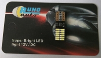 Светодиодная лампа W5W / T10 Runoauto 24SMD CANBUS c "обманкой"