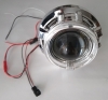 Биксеноновые линзы 3,0" AutoPower APH13.0 Morimoto G6 H1 с масками CAY/A1 и LED кольцами "ангельские глазки"  (пара)